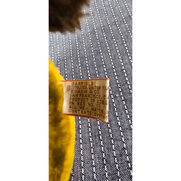 Vintage 1981 Dakin Garfield Patriotic Uncle Sam Plush Stuffed Animal 8" Flag - Picture 3 of 11